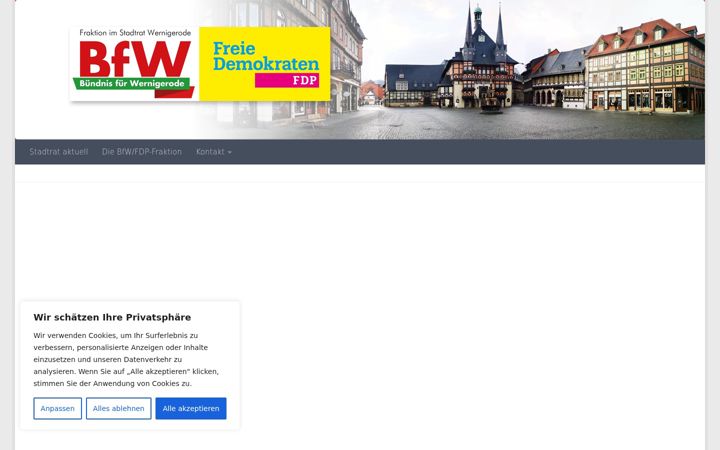 Ekrano kopija bfwr.de