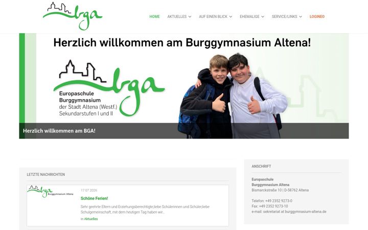 Screenshot of bg-altena.de