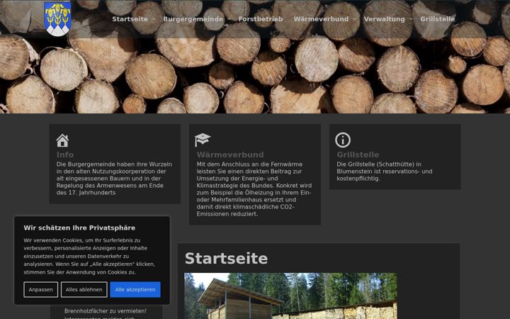 Screenshot of bg-blumenstein.ch