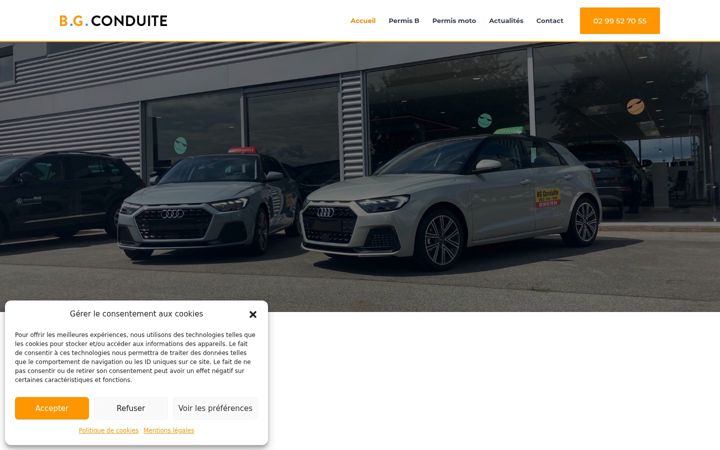 Screenshot of bg-conduite.com