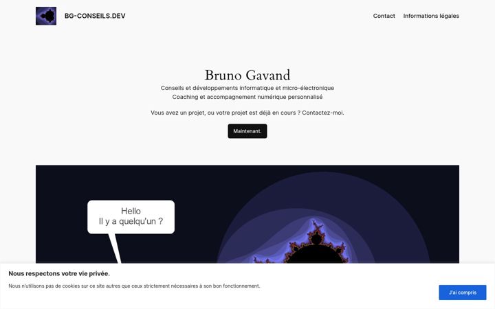 Screenshot of bg-conseils.dev