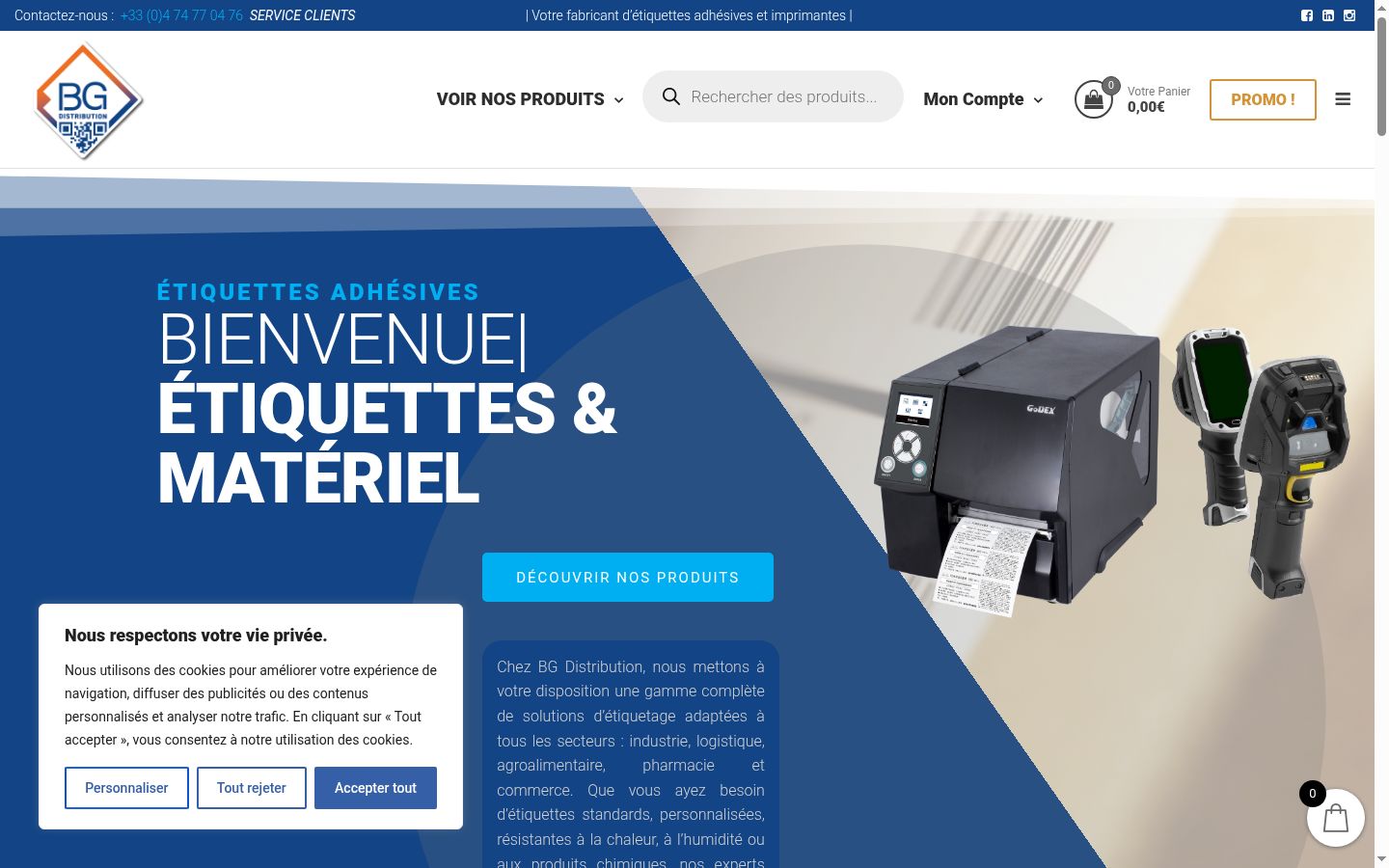 Screenshot tal-banner tal-kunsens muri qabel kwalunkwe interazzjoni
