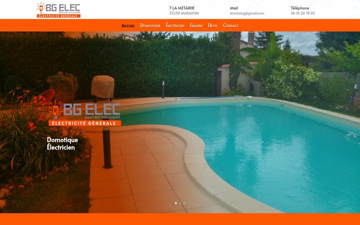 Screenshot von bg-elec33.fr