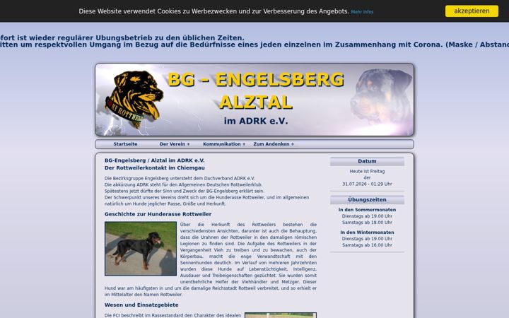 Screenshot of bg-engelsberg.de