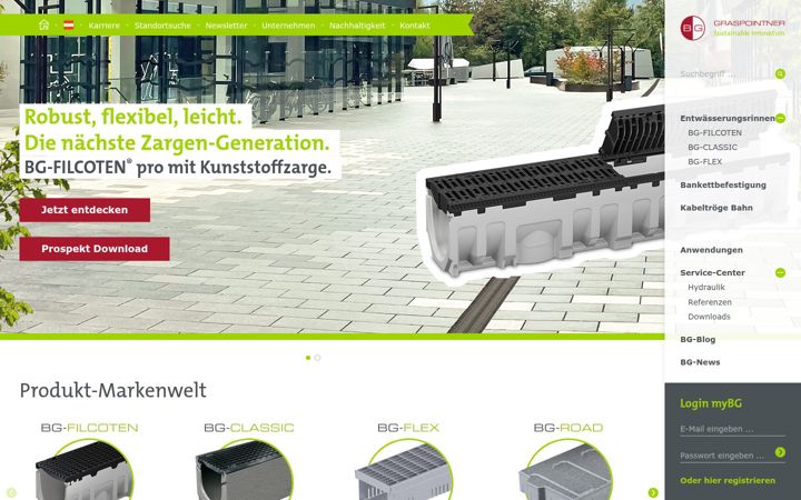 Screenshot of bg-graspointner.at