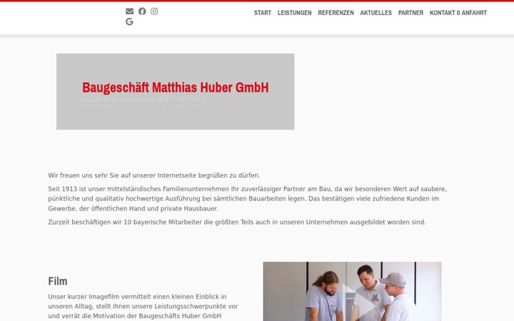 Screenshot of bg-huber.de