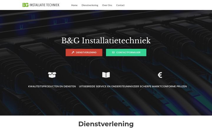 Screenshot of bg-installatietechniek.nl