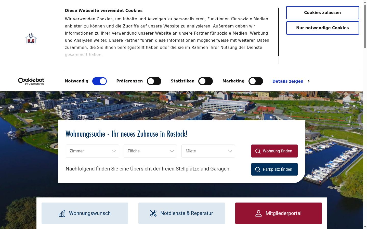 Skärmbild av samtyckesbannern som visades före någon interaktion