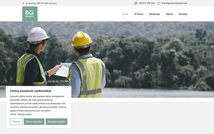 Screenshot ta' bg-project.pl