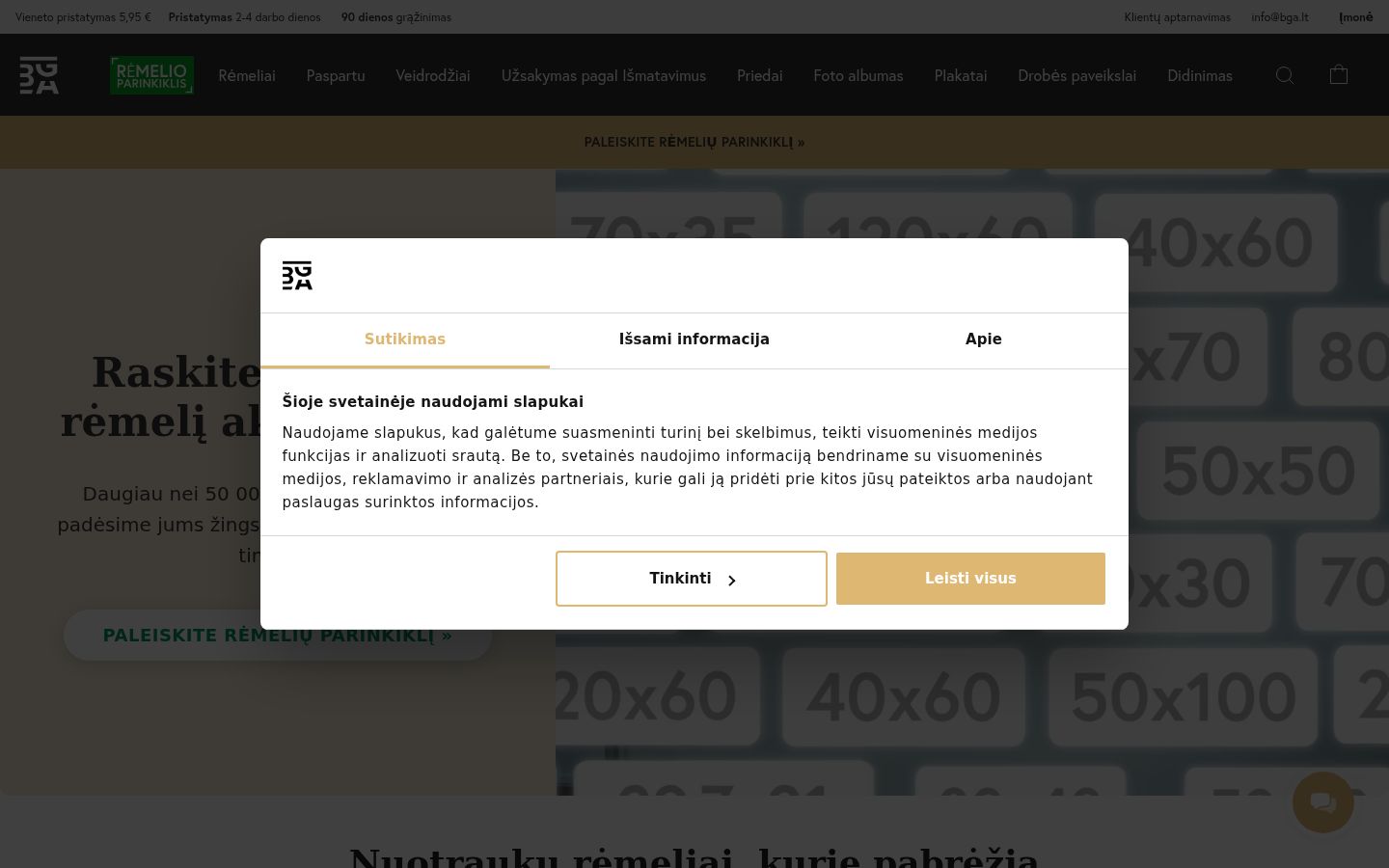 Snímek obrazovky baneru souhlasu zobrazeného před jakoukoli interakcí