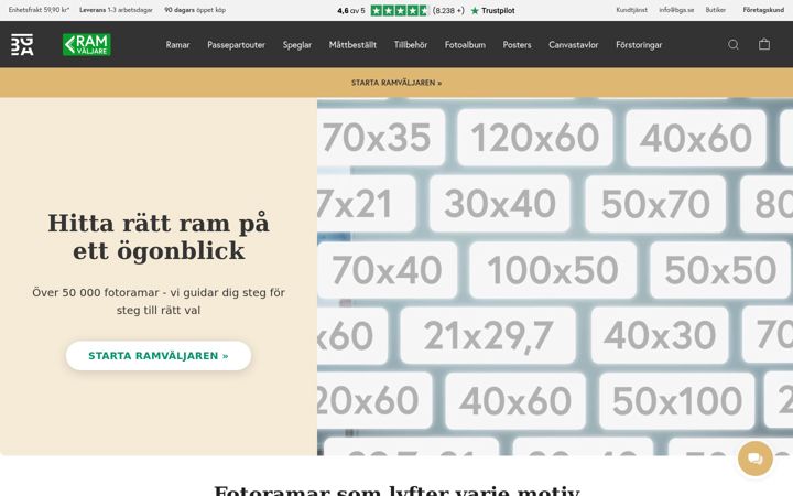 Screenshot of bga.se