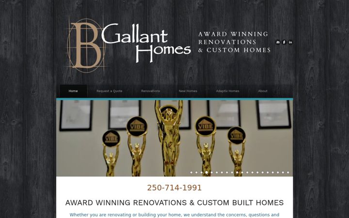 Screenshot of bgallanthomes.com