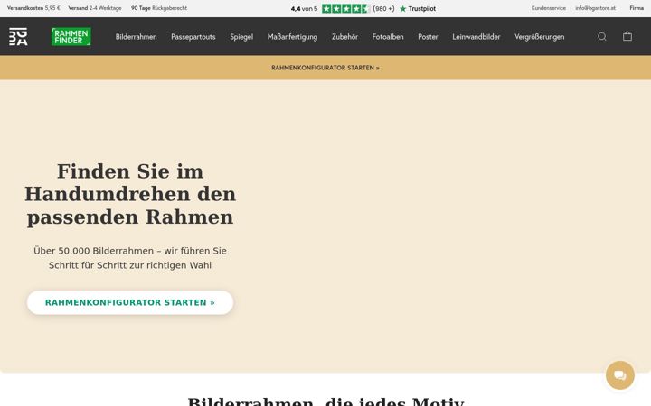 Screenshot of bgastore.at