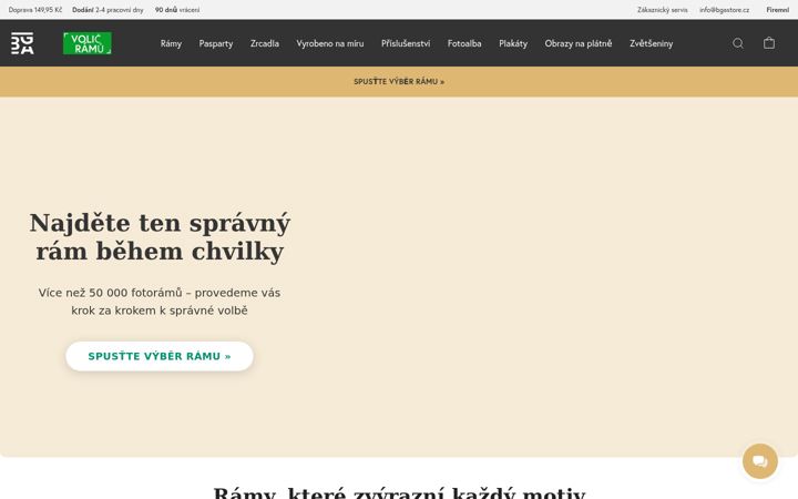Screenshot of bgastore.cz