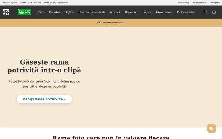 Screenshot of bgastore.ro