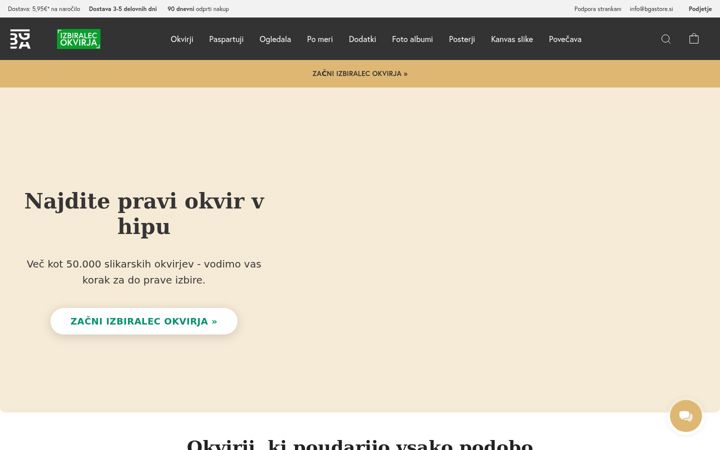 Screenshot of bgastore.si