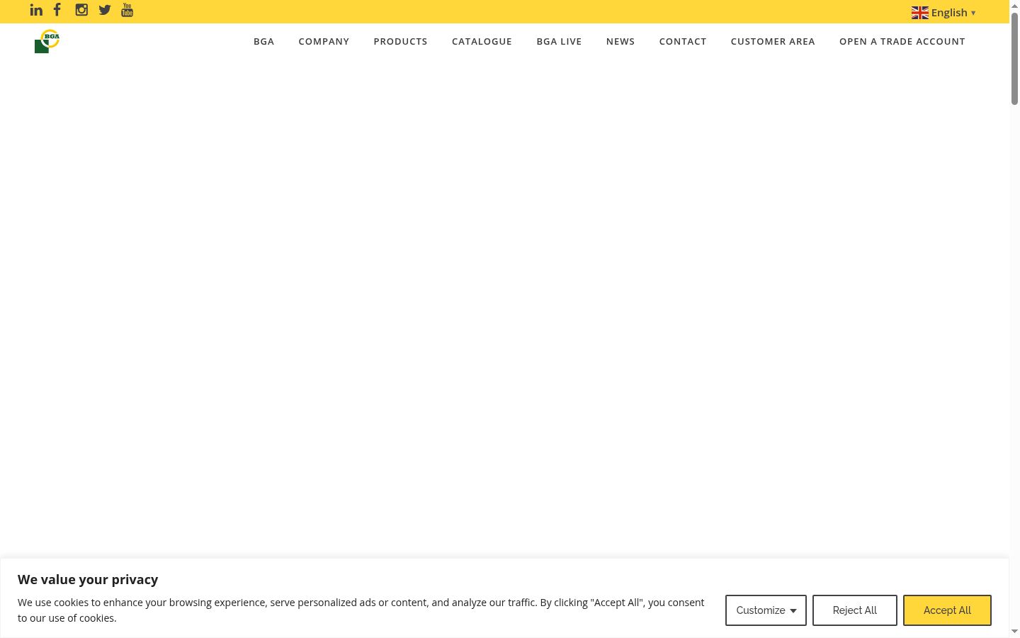 Screenshot des Einwilligungsbanners vor jeglicher Interaktion