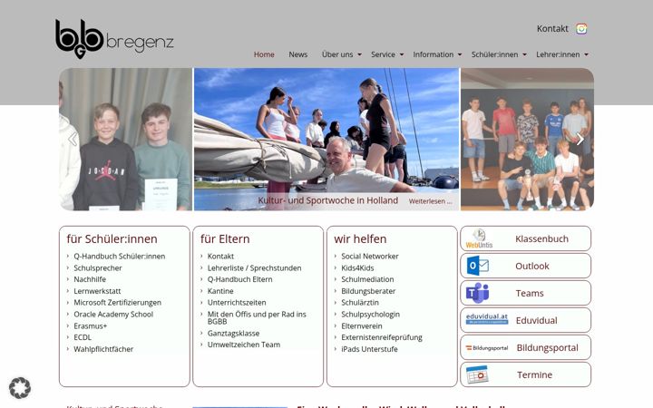 Screenshot of bgblumenstrasse.at