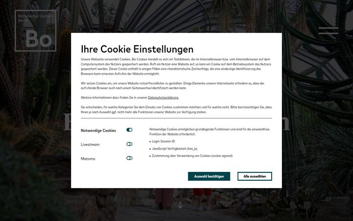 Screenshot of bgbm.org
