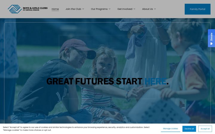 Screenshot of bgcbend.org