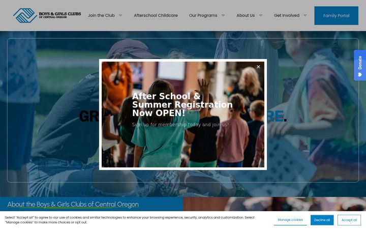 Screenshot of bgcco.org