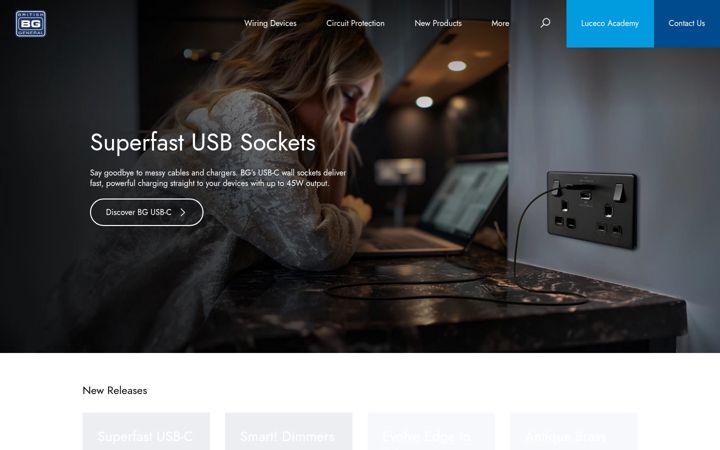 Screenshot of bgelectrical.uk