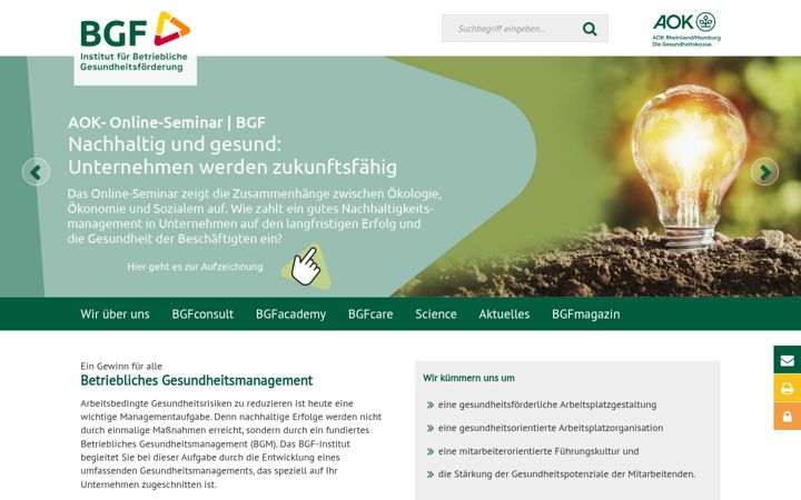 Skjámynd af bgf-institut.de