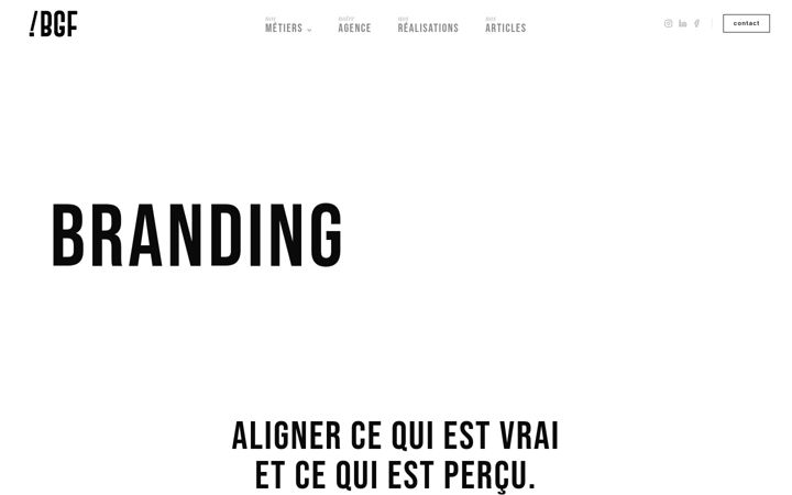 Screenshot of bgfcommunication.com