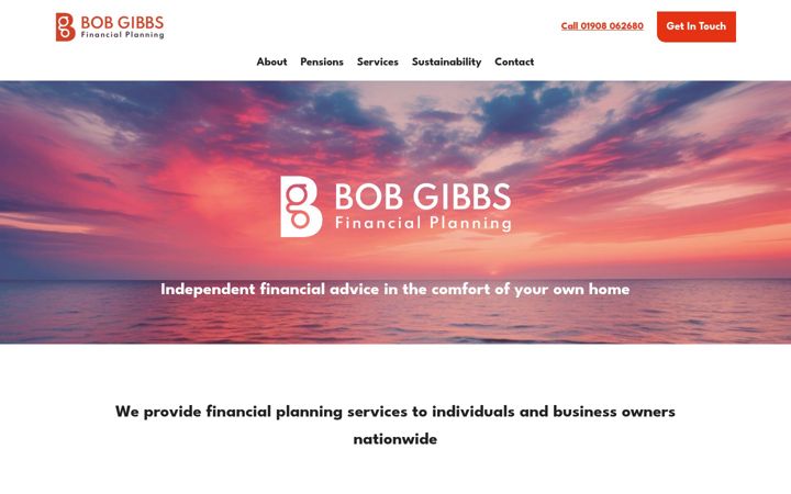 Screenshot of bgfinancialplanning.com