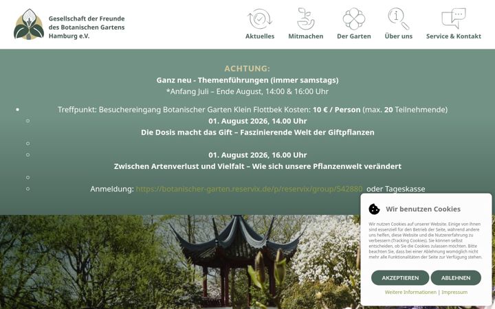 Skjámynd af bghamburg.de