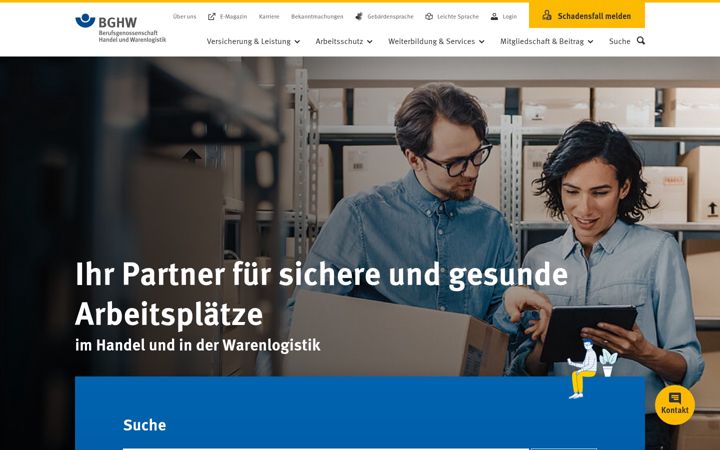 Screenshot of bghw.de