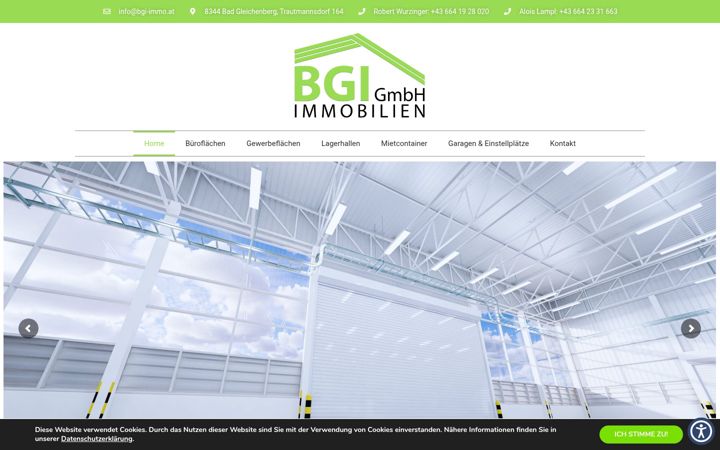 Snímek obrazovky bgi-immobilien.at