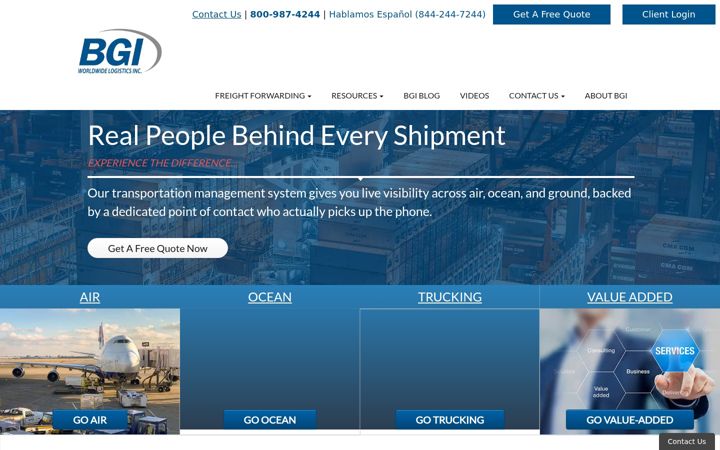 Screenshot of bgiworldwide.com
