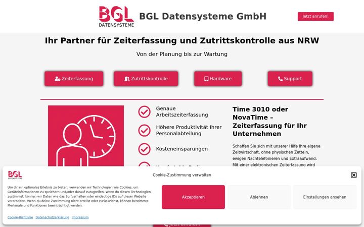 Screenshot of bgl-datensysteme.de