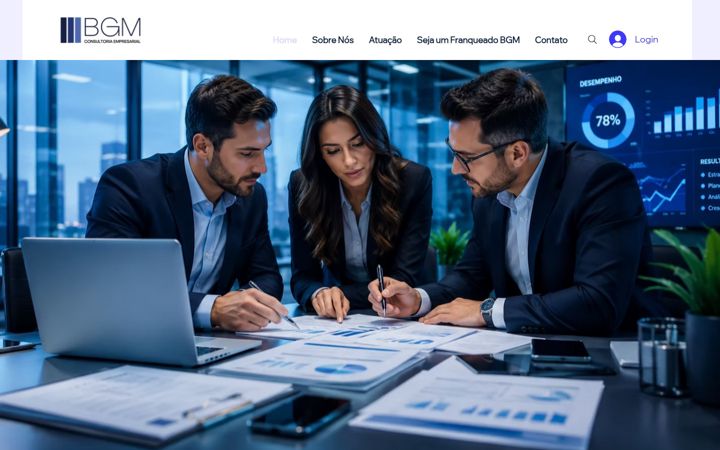 Screenshot of bgmempresarial.com.br
