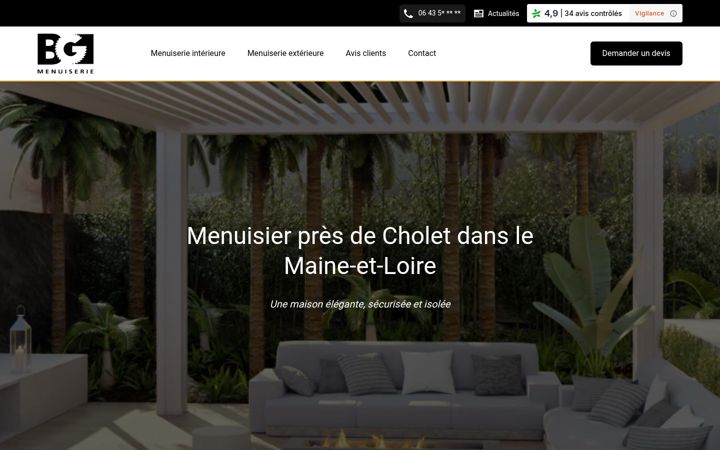 Screenshot of bgmenuiserie49.com