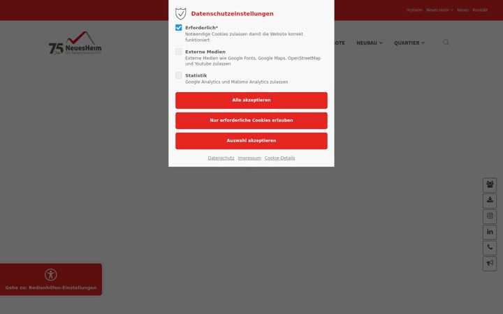 Skjámynd af bgneuesheim.de
