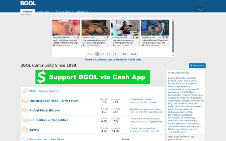 Screenshot of bgol.us