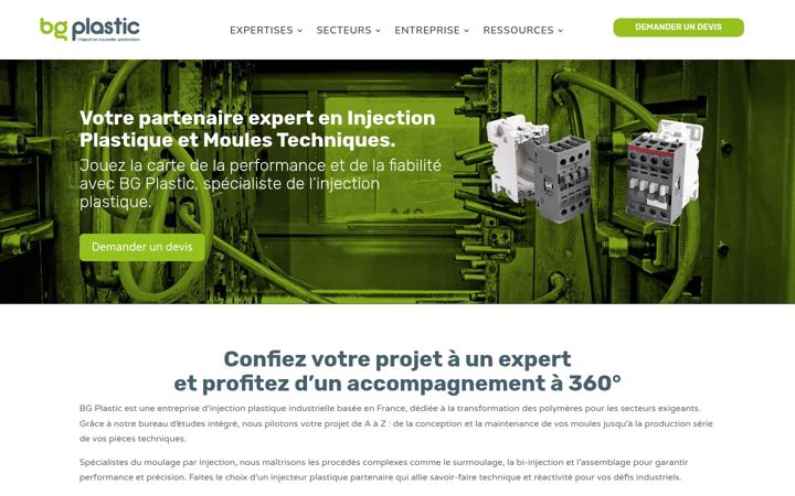 Screenshot of bgplastic.com