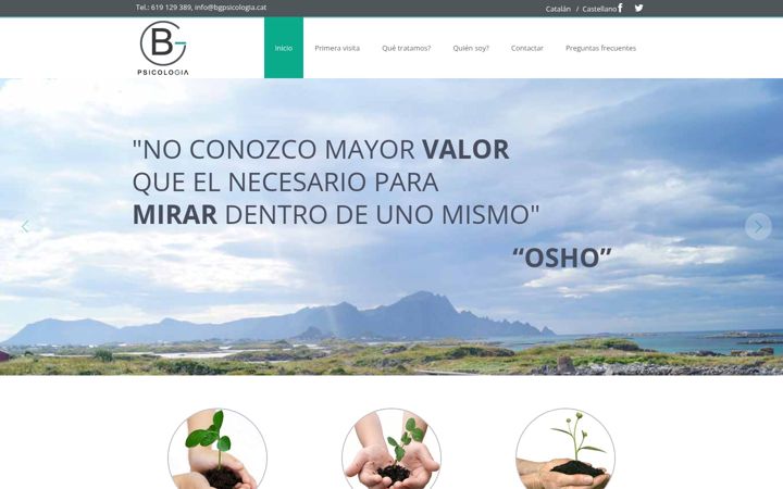 Screenshot of bgpsicologia.es