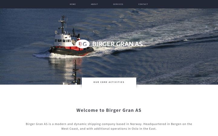 Screenshot of bgran.no
