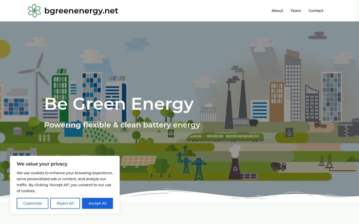Screenshot of bgreenenergy.net