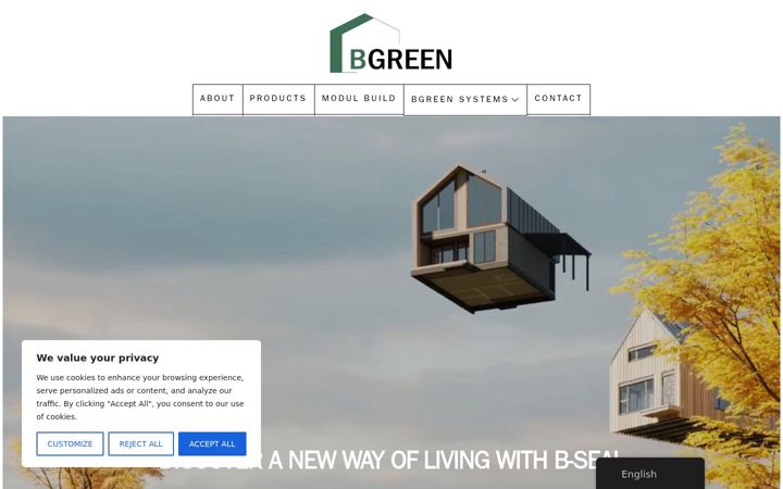 Screenshot of bgreensolution.com