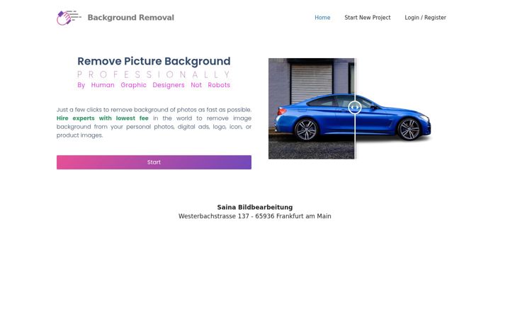Screenshot of bgremove.de