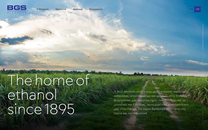 Screenshot of bgs-alcohols.com