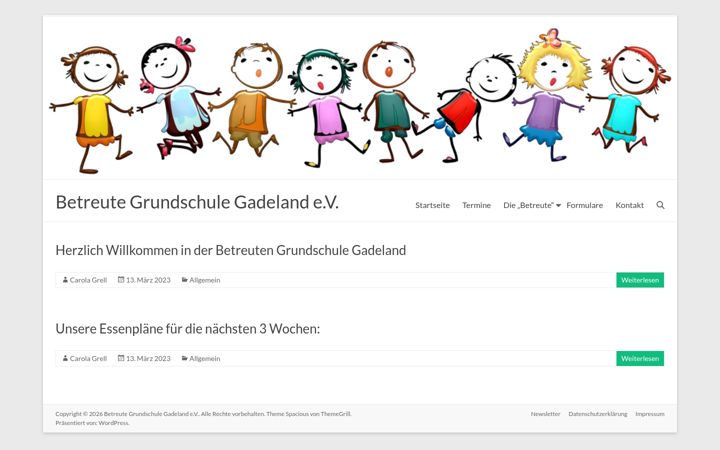 Screenshot of bgs-gadeland.de