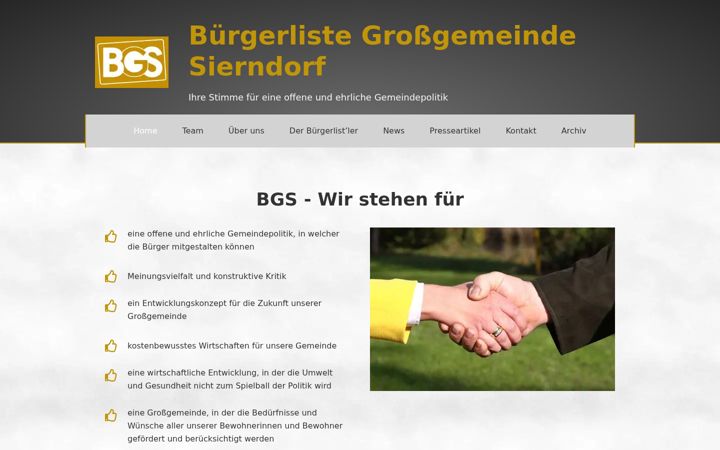 Screenshot of bgs.jetzt