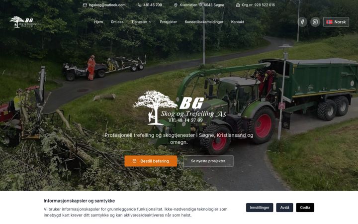 Screenshot of bgskog-trefelling.no