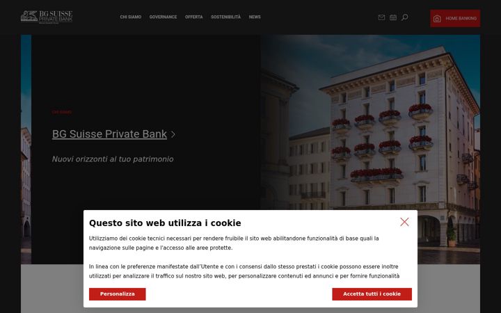 Screenshot ta' bgsuissebank.ch