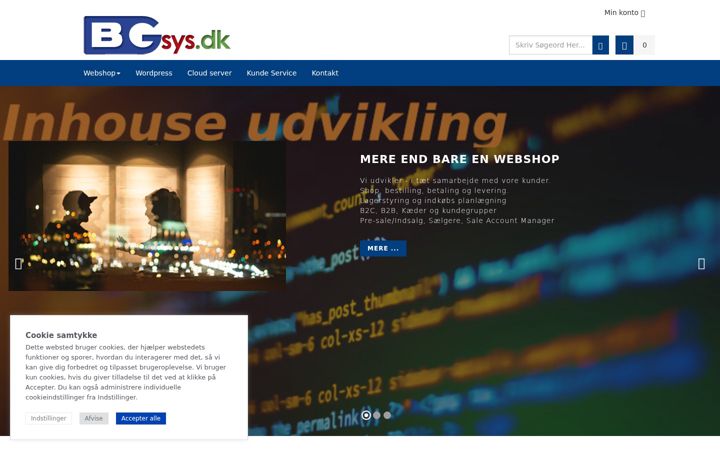 Screenshot of bgsys.dk